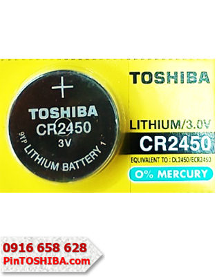 Toshiba CR2450, Pin 3v lithium Toshiba CR2450 chính hãng | CÒN HÀNG - Giá VND/1viên